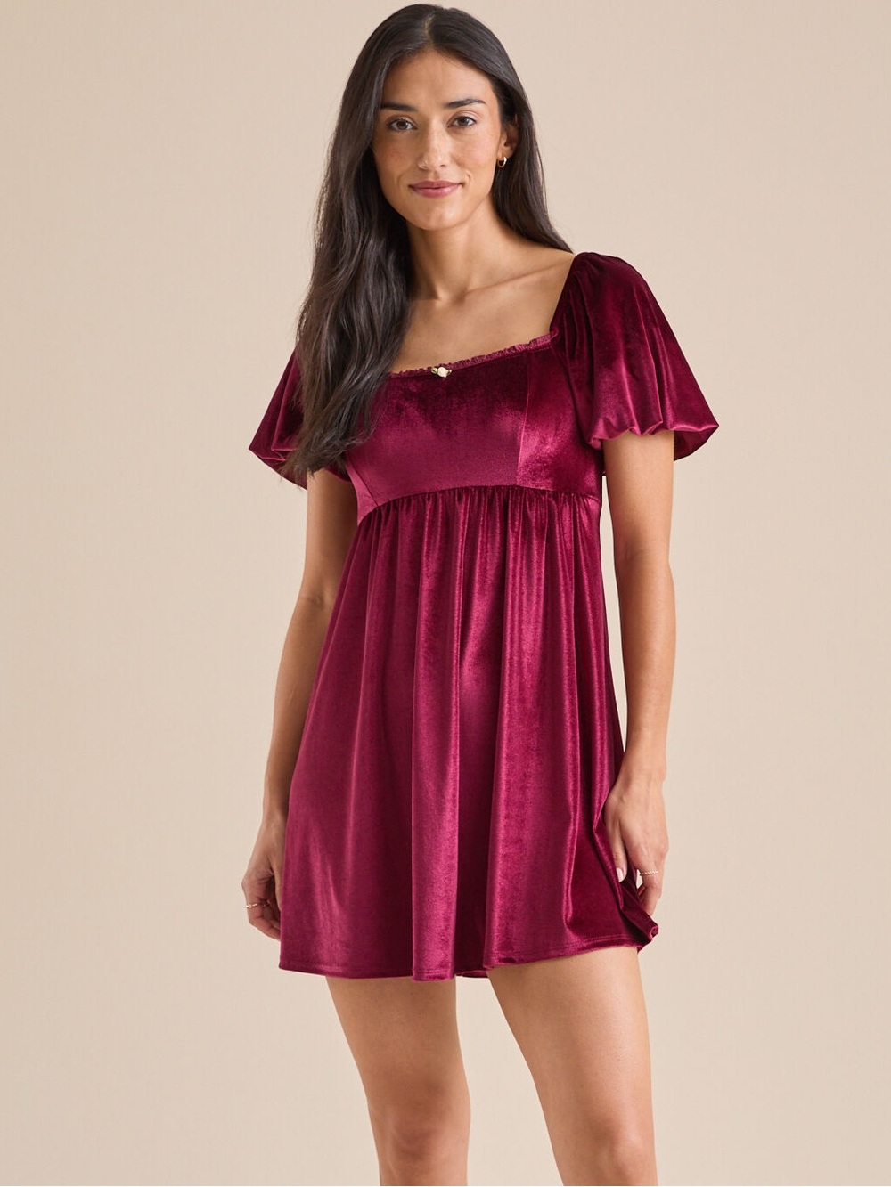 Altard State Velvet Mini Dress